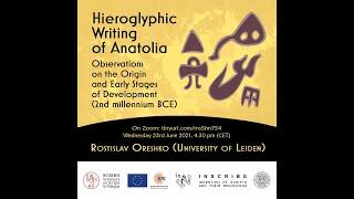 SCRIBO - Hieroglyphic Writing of Anatolia - Rostislav Oreshko