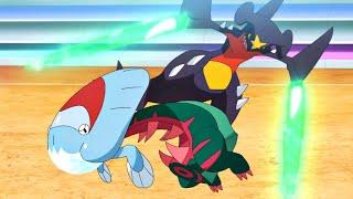 Dracovish vs Garchomp (SUB) - Ash vs Cynthia - Pokémon Journeys: The Series