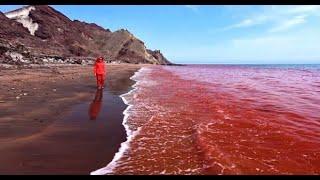 Blood Beach (red beach) of Hormuz island  Iran