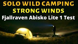 AIRA FORCE WATERFALL and Windy Solo Wild Camping near Place Fell Fjallraven Abisko Lite 1 Tent UK