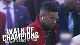 Alabama's Walk of Champions prior to Mississippi State game