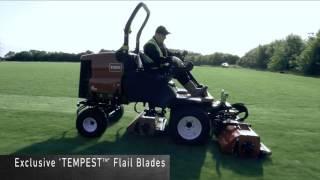 The New LT-F3000 triple-flail mower from Toro