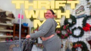 THRIFT WITH ME + mini haul #12DaysOfKenzmas