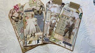 Craft with me : let’s make some tags DTP for ARTYmaze tag Galore kit