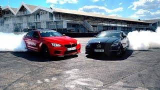 CLS 63 AMG vs BMW M6 -  დრიფტაობს ძმა? Drift Battle და დიდი ბოლი!