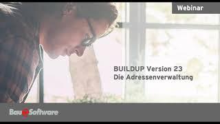 BUILDUP Version 23 - Die Adressenverwaltung