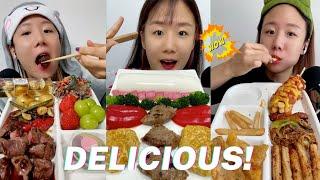 Satisfying Real Sound Mukbang ASMR |  @먹스나Muk Sna  Korean Mukbang Videos | Tiktok Compilation #2