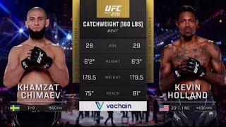 Khamzat Chimaev VS Kevin Holland UFC 279