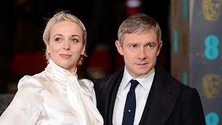 MARTIN FREEMAN'S three-word reply reveals his true feelings for Amanda Abbington after split.