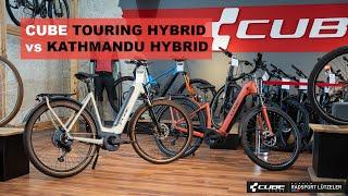 Der Vergleich der CUBE E-Bike Trekking Bestseller - Kathmandu Hybrid vs. Touring Hybrid