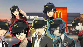 Persona Protagonists Work At McDonald's (AI Voice Parody)