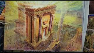 Temple in Jerusalem - the light of the world, Painting by Alex Levin. www.artlevin.com