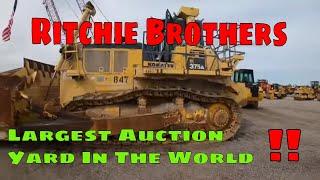 We found the big boy toys  at  Ritchie Brothers the largest auction yard in the world!!!!