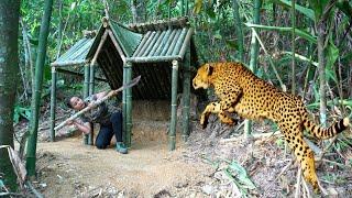 Face ferocious leopards, build a cozy winter shelter and cook, survival skills / phượng pú