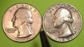 $381 Million Dollars Worth Minted -  1967 US Quarter Coins - $8,000 For A MS68 United States Quarter