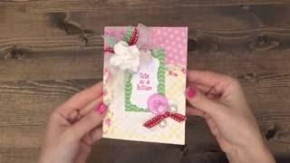 Spellbinders Peach, Pink, & Green Cute as a Button | September 2016 Kit of the Month