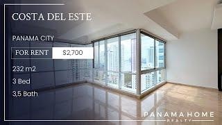 $2,700 Exclusive Apartment for rent in Costa del Este