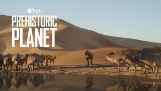 The desert watering hole - [Prehistoric Planet] season 1