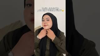 Derita pipi chubby pake hijab keliatan BULAT #tutorialhijab #pipichubby #bigsize