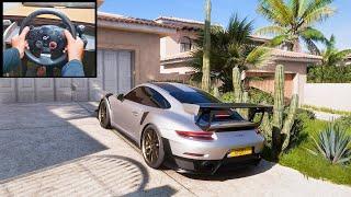 900HP Porsche 911 GT2 RS - Forza Horizon 5 | Steering Wheel Gameplay