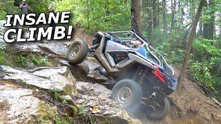 The hardest climb we've ever done! Windrock day 2! RZR vs X3 climbing!