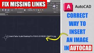 AutoCAD Tutorials | Correct Way to Insert an Image in AutoCAD Tutorial #22