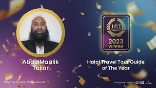 Halal Travel Tour Guide of The Year - AbdulMaalik Tailor | Halal In Travel Awards 2023