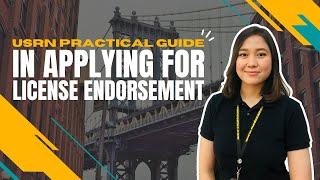 USRN Practical Guide in Applying for License Endorsement