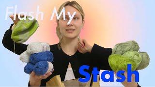 Flash my Stash! // organising my yarn stash and throwing things out!