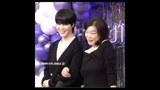 JIMIN and Choi Hwa Jung taking photos together  #JiminOnSBSPowerTime #JiminOnPowerTime #shorts