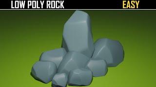 Blender 2.8x Low Poly Rock Modeling