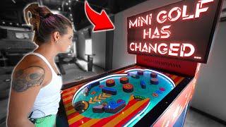 Crazy HIGH TECH Futuristic Mini Golf Course! - Never Seen Before!