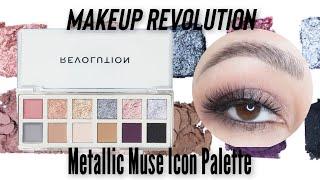 Makeup Revolution HOLIDAY Metallic Muse The Muse Icon Palette | Swatches and Demo