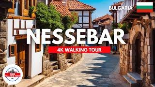 Nessebar, Bulgaria Walking Tour 4K/60FPS | Old Town, Greek Architecture and Panoramic Restaurants!