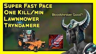 One Kill/Min  Lawnmower Mid Tryndamere - Unranked to Challenger Day 2