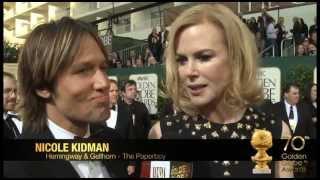 70th Annual Golden Globe Awards - HFPA Red Carpet Interview - Golden Globes 2013