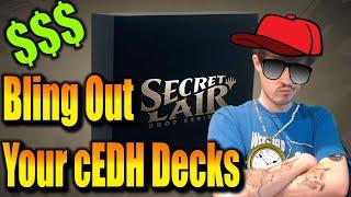 Best Way To Bling Out Your cEDH Decks!!! | Bling Top 10 | #SecretLair #Secretversary2023 #MTGPartner