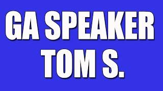 GA Speaker Tom S.–  "Great Short Speaker with 15 Years of Recovery Explains 12-Steps!!"