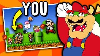 Super Mario Bros., but you are Bowser?! - Enemies are Mario characters!