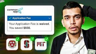 How to Apply to US Universities for Free   | Application Fee Waivers for International Students