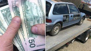 how much MONEY do you get for a “junk car” (scrap value)