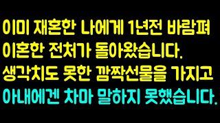 [사이다사연] 1년전 불륜으로 이혼한 전처가 돌아왔습니다. 전혀예상못한 깜짝선물을 가지고 -라디오드라마 사연읽어주는남자 442사연