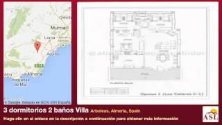 3 dormitorios 2 baños Villa se Vende en Arboleas, Almeria, Spain