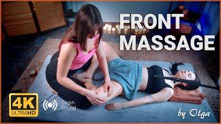 Smooth Movements ‍️ on Abdominal   || Relaxing Front Massage by #olga