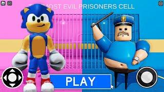 SONIC Vs BARRY POLICE in BARRY'S PRISON RUN! New Scary Obby (#Roblox)