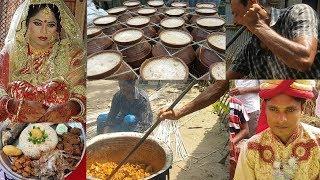 Traditional Marriage Ceremony | Foods (Beef, Roast) Cooking For 500 Peoples | Village Marriage