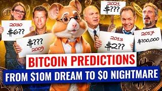 The Craziest Bitcoin Predictions EVER: Finney, Wood, McAfee, Keiser, O'Leary ️ Hamster Academy