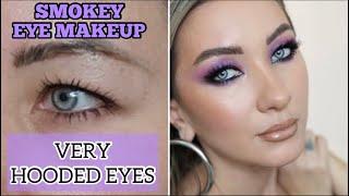 VERY HOODED DOWNTURNED EYES: SMOKEY EYE ️