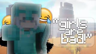 "girls are bad at minecraft..." [1.9]