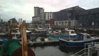 Swansea marina. By the fishing boats